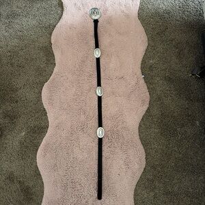 Black Belt with Silver Accents